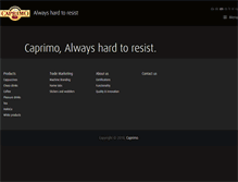 Tablet Screenshot of caprimo.com